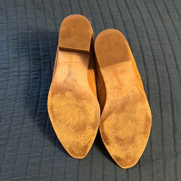 Madewell Suede Chestnut Chelsea Ankle Boots Booties - 10 - Picture 5 of 7